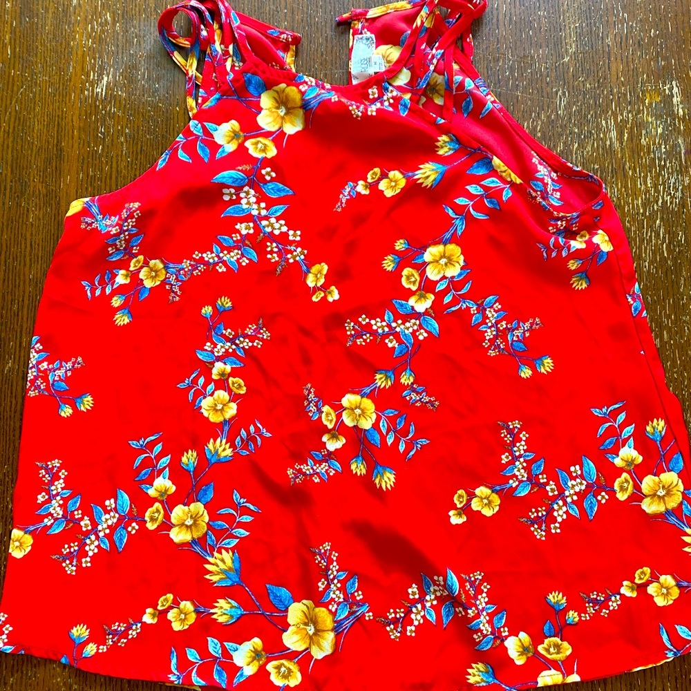 Red blouse. Purchased few years ago worn once. Excellent condition